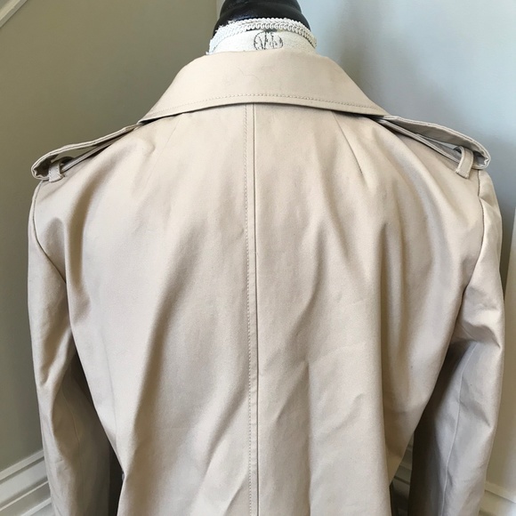JCREW 2011 Icon Trench Coat Womens 0 6 Khaki Beige Water Repellent H5852 NEW - Picture 11 of 13
